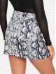 Snake Print Skirt