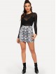 Snake Print Skirt