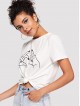 Hand Print Twist Tee