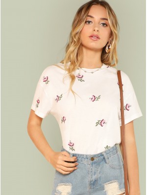 Flower Print Tee