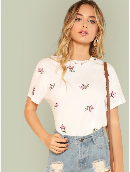 Flower Print Tee