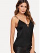 V Cut Solid Cami Top