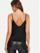 V Cut Solid Cami Top