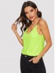 Neon Lime Sequin Cami Top