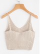 Rib Knit Crop Cami Top