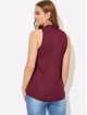 Tie Neck Solid Top