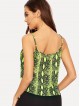 Neon Green Snakeskin Cami Top