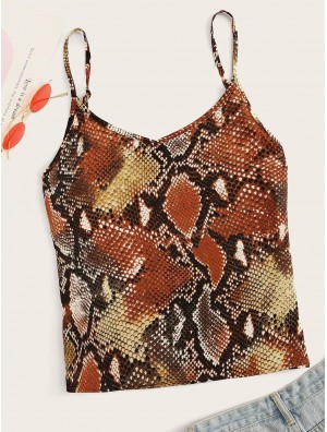 Snakeskin Print Cami Top