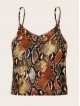 Snakeskin Print Cami Top