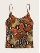 Snakeskin Print Cami Top