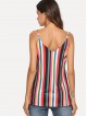 Colorful Striped Cami Top