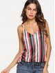 Colorful Striped Cami Top