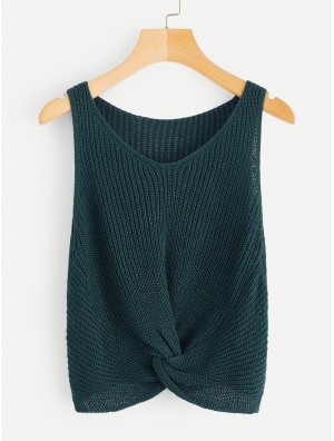 Twist Hem Knit Top