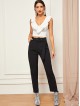 Layered Ruffle Trim Crop Top