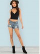 Backless Surplice Wrap Crop Cami Top