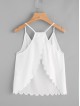 Overlap Back Scallop Edge Cami Top