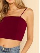 Solid Crop Cami Top