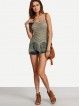 Fringe Hem Knitted Cami Top