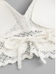 Knot Detail Crochet Halter Top