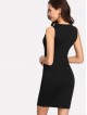 Caged Neck Bodycon Dress