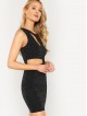 Peekaboo Cutout Glitter Bodycon Dress