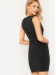 Peekaboo Cutout Glitter Bodycon Dress