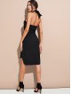 Halter Neck Solid Dress