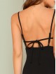 Knot Back Solid Cami Dress