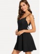 Contrast Wing Back Cami Dress